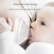 Glass Baby Bottle with Straw Wide Mouth Glass Silicone Handle Shatter Resistant and Autoclavable BPA Free