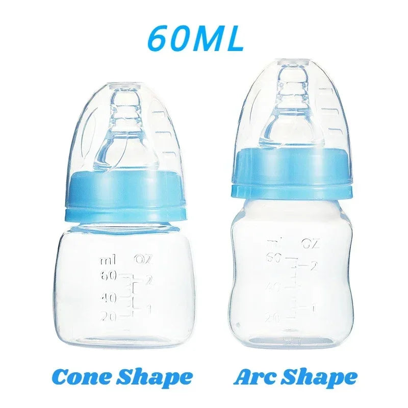 60ML Baby Bottle Portable Safe PP Plastic Mini Baby Bottle Kids Nursing Care BPA Free Infant Milk Fruit Juice Feeding Bottle