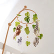 Baby Crib Mobile Rattle Toy For 0-12 Months Cartoon Felt Forest Animal Bed Bell Hanging Wooden Bracket Mobile Newbaby Rattle Toy