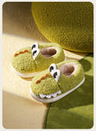 Cheerful Mario Children's winter cotton slippers Cartoon animals indoor soft and comfortable cotton shoes
