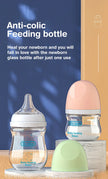 MAMIJOY Anti-Choke Baby Bottle Newborn Glass Bottles 90/160ML Anti-flatulence Milk Feeding Bottles Infant BPA Free 0-3 Month