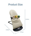 Baby Rocking Chair with Toys Foldable Swing Chair for Babies & Toddlers Three-speed Height Adjustment Baby Comfort Chair