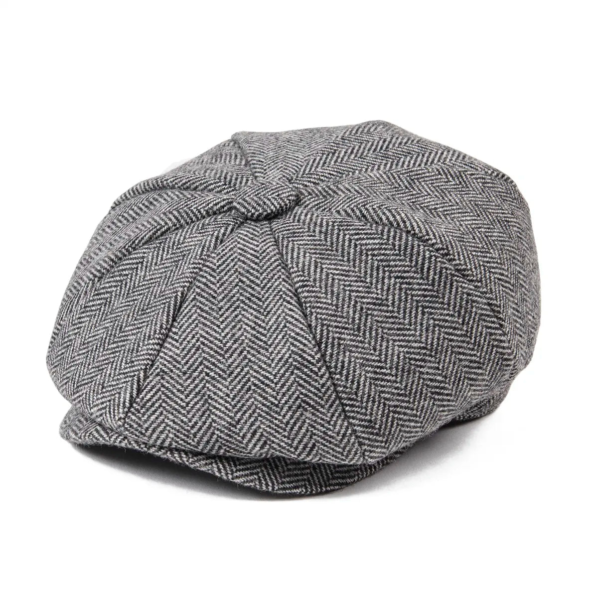 JANGOUL Small Size Baker Boy Cap Wool Blend Newsboy Caps Boy Girl Men Women Herringbone Flat Hat Driver Gatsby Hats Cabbies 001