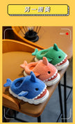 Children Cotton Slippers Baby Boy Shoes Autumn Winter Cute Cartoon Small Shark Child Slipper Home Indoor Anti-slip Platform Shoe
