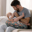 Breathable Stretch Nursing Pillow Cover Detachable Infant Support Cushion Versatile Baby Sitting Aid for Home/Travel 0-12 Months