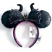 Disney Princess Headband Mickey Ear Rapunzel Snow White Sequin Bow Hair Hoop Gift Girl Accessories Halloween Gift Christmas Jack
