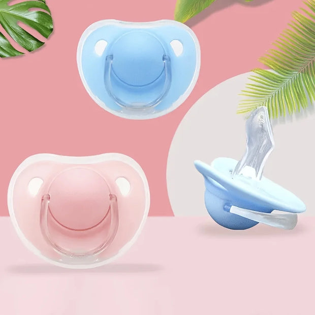 2pcs/pack Baby Pacifier Soother with Cover for Daily and Night Use
