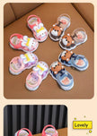 High Quality Comfortable Breathable Baby Children Outdoor Sandals Simple Versatile Cute Cartoon Boys Girls Infants Walking Shoes