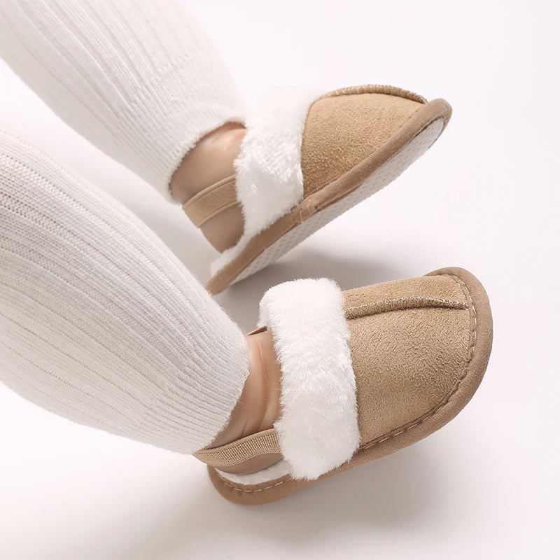 Cozy Plush Baby Slippers (0-18M)
