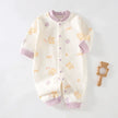 Baby Clothes Bodysuit&One Pieces Boys Girls Newborn Rompers Solid Color 100 Cotton 0-24M Long Sleeve Loungewear Outfit