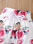 0-18 Months Toddler Baby Girl 3PCS Hooded Clothes Set Flowers Print Long Sleeve Top+Pant+Bowknot Headband Fashion Autumn Outfit