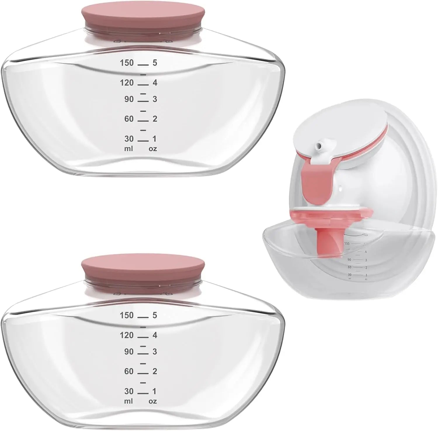 M9 Full Set Breast Replacement Part for Momcozy Upgraded Mobile Flow | Upgraded M9,  24mm Flange, Red Valve, Red Diaphragm