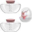 M9 Full Set Breast Replacement Part for Momcozy Upgraded Mobile Flow | Upgraded M9,  24mm Flange, Red Valve, Red Diaphragm