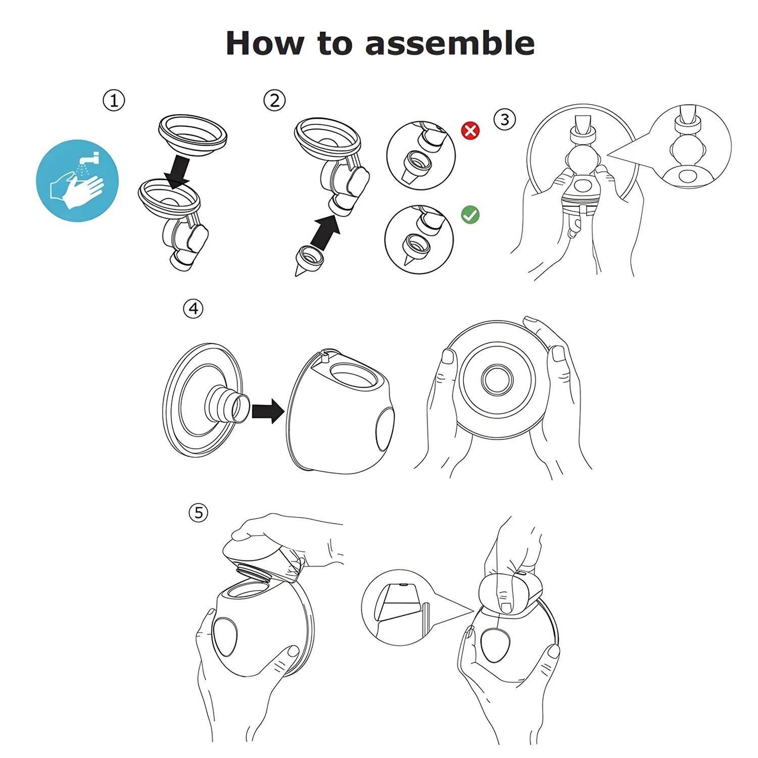 Wearable Breast Pump Electric Painless Double-sided Fully Automatic Integrated Hands-free Breast Collector Breastfeeding