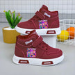 New Kpop Demon Hunter Children Sneakers For Girls High-Top Shoe Autumn White Shoe Casual Running Shoe Anti Slip Soft Sole Tenis