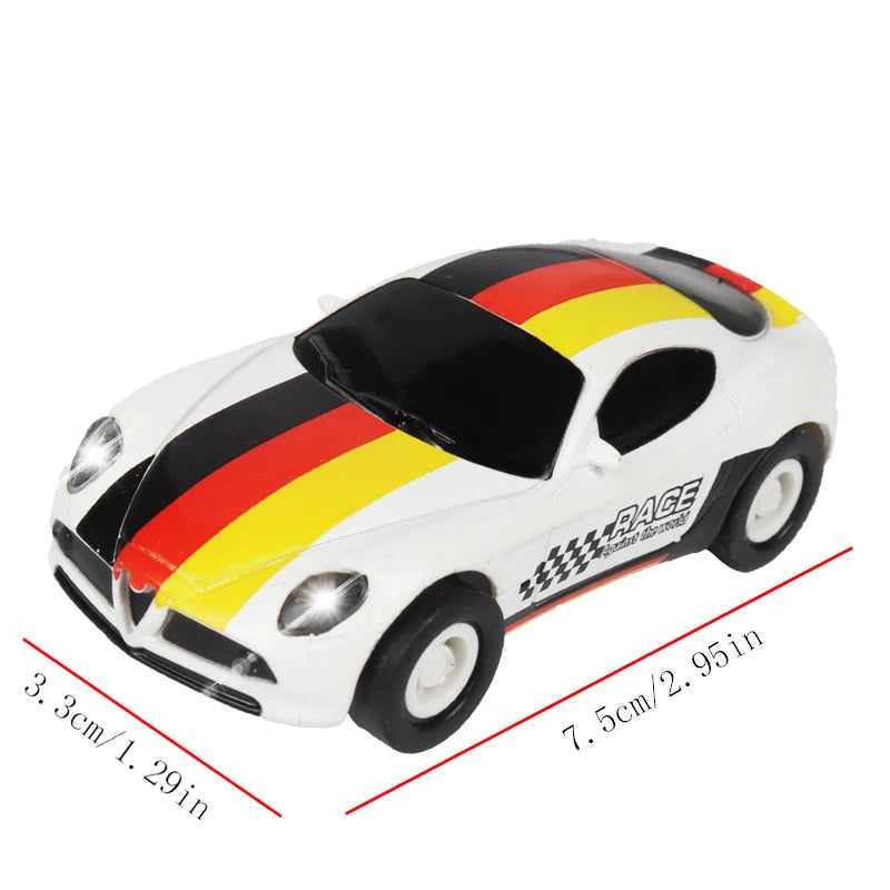 سيارة سباق تناظرية من طراز Carrera Go Scalextric بمقياس 1/64 (1:64) - سيارة سباق كهربائية عالية السرعة - لعبة سيارات سباق الشرطة