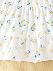 3pieces Four Seasons Leisure Travel Vacation Comfortable Denim Long Sleeve + Floral Dress Set With Halter Sweet Fashion