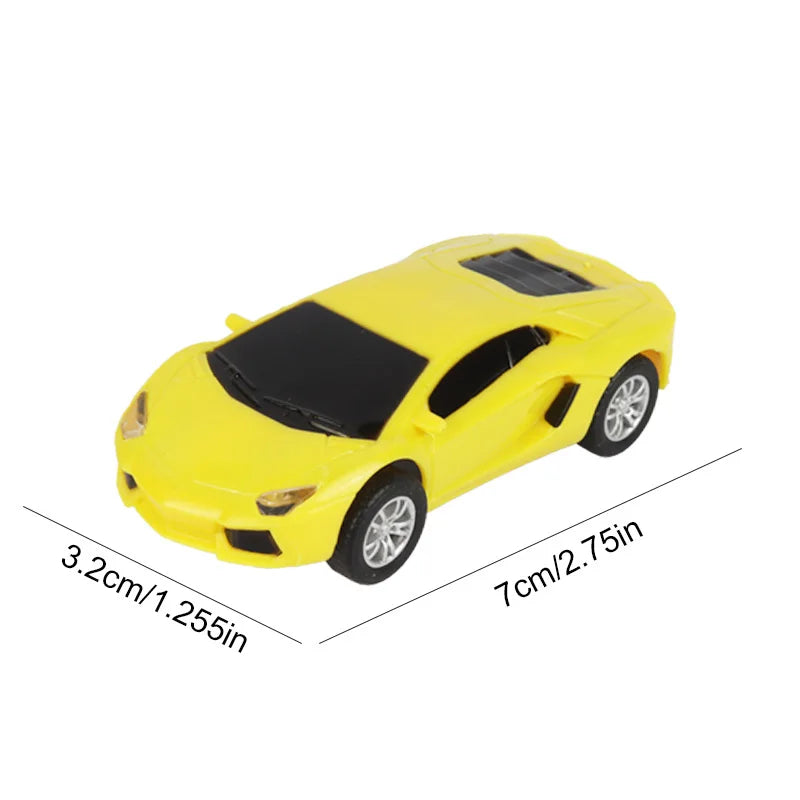 سيارة سباق تناظرية من طراز Carrera Go Scalextric بمقياس 1/64 (1:64) - سيارة سباق كهربائية عالية السرعة - لعبة سيارات سباق الشرطة