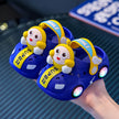 Children's Flashing Light Hole Shoes, Anti Slip Soft Soled Toe Cap Slippers, Cartoon Car Illuminated Slippers for Boys and Girls