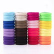 50pcs 3cm Candy Color Nylon Elastic Hair Bands Rubber Bands Scrunchies Hair Ropes Ponytail Holder Hair Accessories Set Black Red