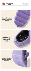 Autumn Winter Children Cotton Slippers Boys Toddler Indoor Anti Slip Warm Home Slipper Kids Girls Baby Cute Cartoon Plush Shoes