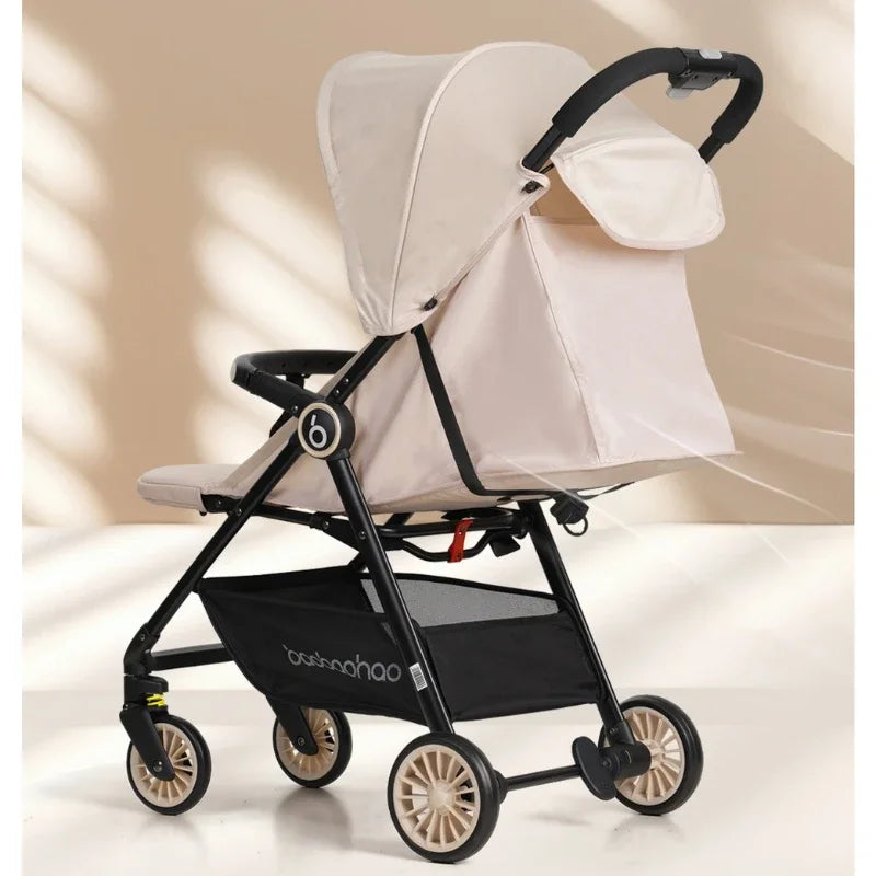 A5 High View Baby Stroller Lightweight Foldable Baby Stroller Can Sit or Lie Portable Pocket Baby Stroller