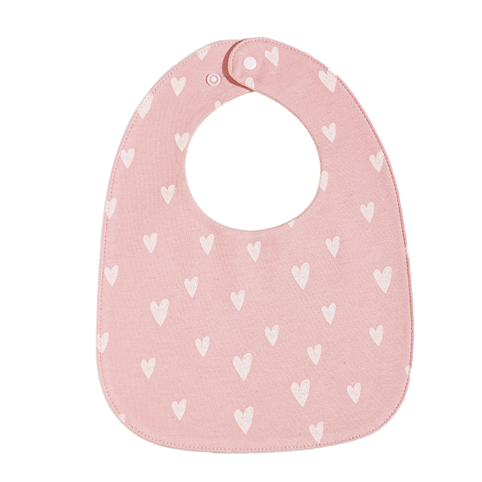 INSULAR Baby Bibs Newborn Cotton Soft Saliva Towel Infant Feeding Cloth Muslin Stuff Printing Pinny Waterproof U-shaped 3 Layers