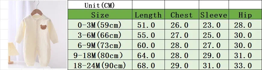 Bodysuit & One Pieces for Boys Girls Newborn Rompers Solid Color 100 Cotton 0-24M Long Sleeve Loungewear Outfit Thin Cute Design