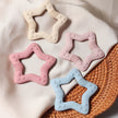 New star silicone teether Food Grade heart baby Teething toy