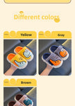 Winter children's cotton slippers for boys and girls, anti slip and warm bags, and parent-child fuzzy and plush home baby cotton