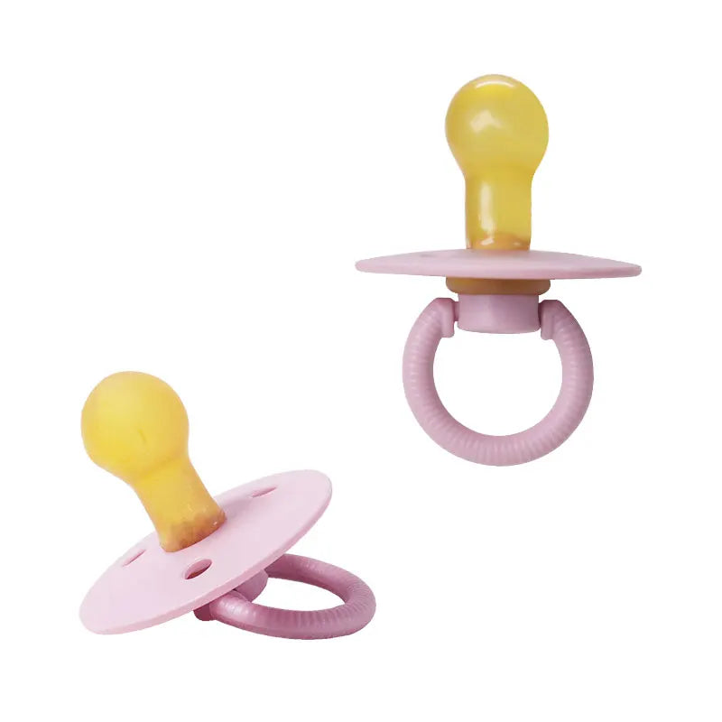 1 Pc Baby Latex Pacifier More Soft close to MOM's breast Round baffle variety colors Younger baby pacifier soother
