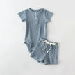 2Pcs Summer Baby Boy Clothing Sets Short Sleeve Bodysuit + Shorts Fashion Newborn Baby Clothes