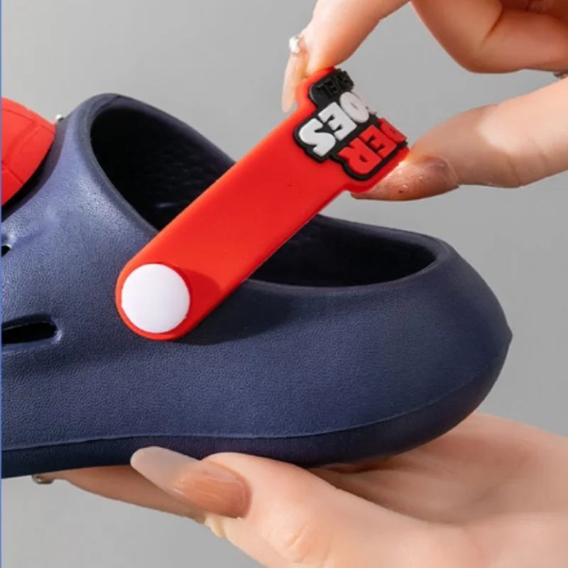 Kids Girls Baby Sandals Summer Slippers Boys Home Shoes Cartoon Spiderman Indoor Beach Sandals Children Bath Slipper Toddler