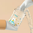 Colorful cartoon baby baby anti choking glass bottle suitable for newborns, 160ml 240ml 0-3 month bottle