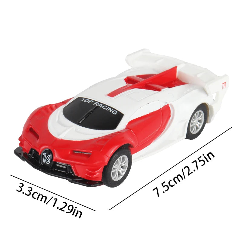 سيارة سباق تناظرية من طراز Carrera Go Scalextric بمقياس 1/64 (1:64) - سيارة سباق كهربائية عالية السرعة - لعبة سيارات سباق الشرطة