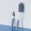 Silicone Bottle Cleaning Brush Baby Pacifier Straw Scrubber Small Brush 360 Degree Glass Cup Washing Kitchen Cleaning Tool Set