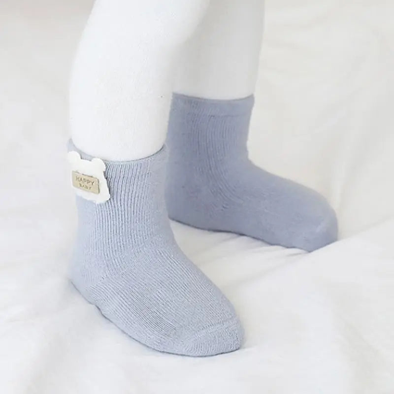 3Pairs/Lot Warm Winter Baby Socks Cute Soft Newborn Baby Girl Boy Thicken Terry Socks Cartoon Rabbit Bear Floor Sock