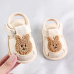 Cute Bear Soft Sole Comfortable Sandals for Infants and Toddlers Baotou Anti Kick First Step Shoes 0-18 Months