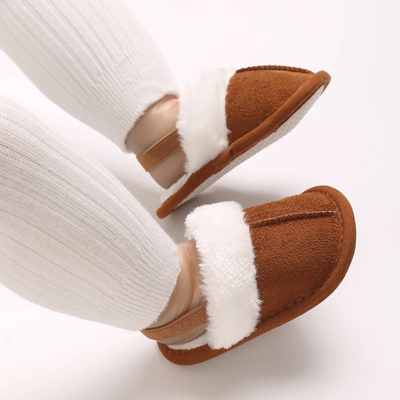 Cozy Plush Baby Slippers (0-18M)