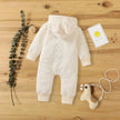 0-18 Month Newborn Baby Romper Boys Girls Cute Ears Solid Hooded Long Sleeve Baby Bodysuit Clothes Infant Autumn&Winter Costumes
