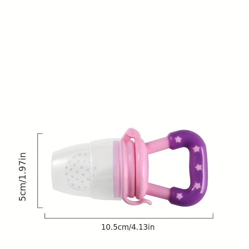 3 PCs Baby Fruit and Vegetable Teether Food Supplement Bite Le Silicone Baby Feeding Tableware