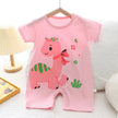 Infant Toddler Crawling Clothes Cotton Summer Boys Girls Thin Baby Short Sleeve Romper Children's Onesie