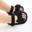 Infant Baby Girls Summer Sandals with Flower Soft Sole Newborn Toddler First Walker Crib Dress Shoes