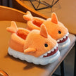 Children Cotton Slippers Baby Boy Shoes Autumn Winter Cute Cartoon Small Shark Child Slipper Home Indoor Anti-slip Platform Shoe