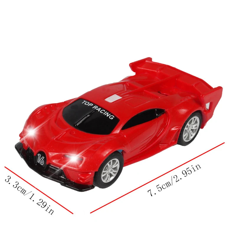 سيارة سباق تناظرية من طراز Carrera Go Scalextric بمقياس 1/64 (1:64) - سيارة سباق كهربائية عالية السرعة - لعبة سيارات سباق الشرطة