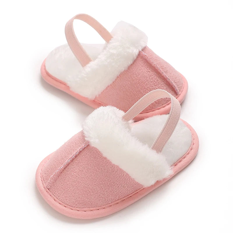 Cozy Plush Baby Slippers (0-18M)