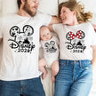 Disney Trip Mickey Minnie Mouse Family Matching Shirts Cotton Dad Mom Bro Sis Kids T Shirt Baby Rompers Matching Clothes
