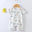 New Baby Onesies Climbing Clothes Pure Cotton Summer Newborn Boys Girls Rompers Short-Sleeved Thin Harness Infant Clothes