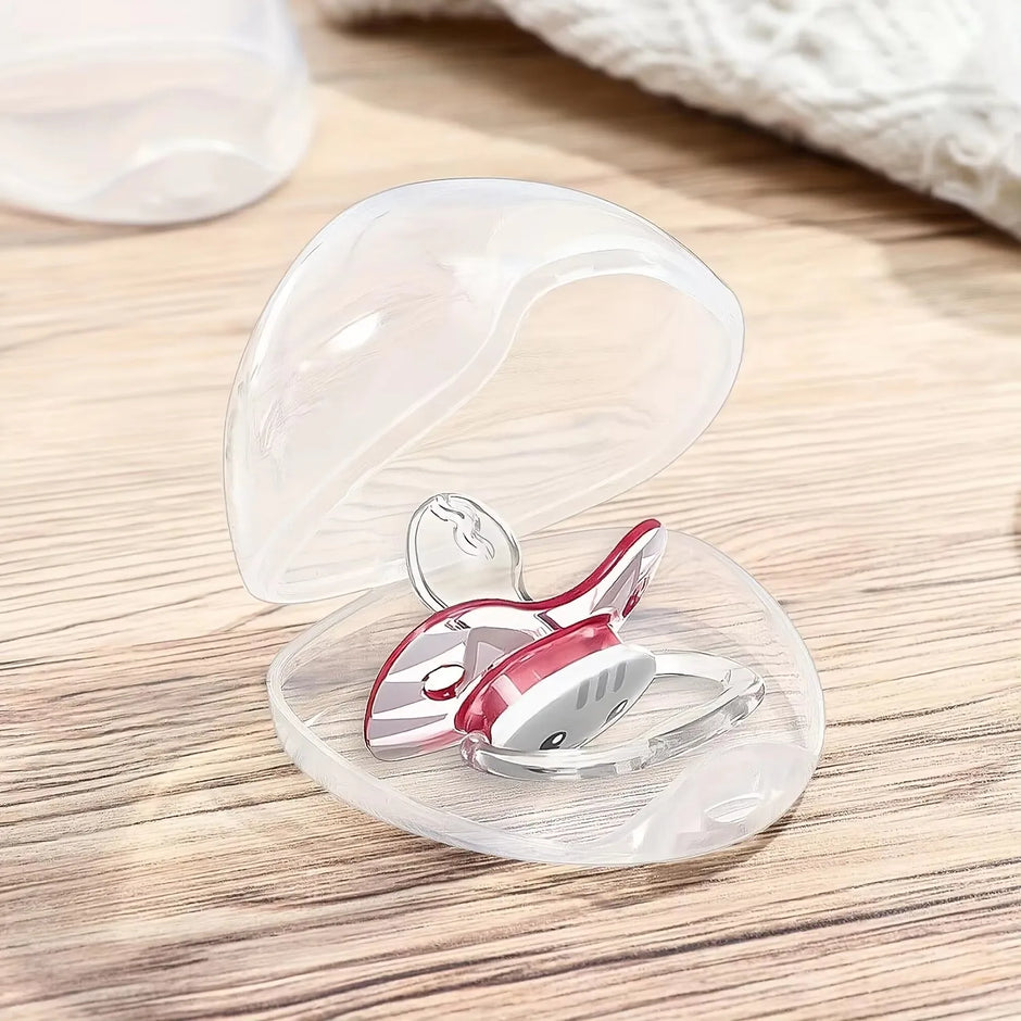 Transparent Pacifier Case Pacifier Holder Box BPA-Free Nipple Shield Case for Travel and Home