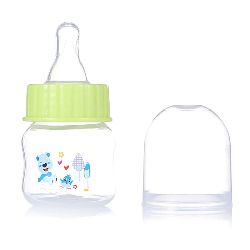 50ML Baby Newborn Mini Portable Feeding Nursing Bottle BPA Free Safe Infant Nursing Nipple Care Feeder Fruit Juice Milk Bottles